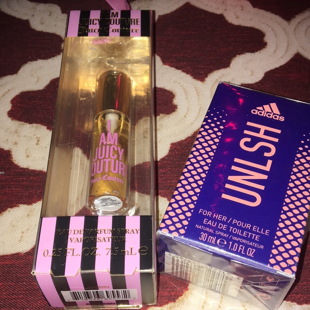 Juicy couture and adidas perfume bundle!